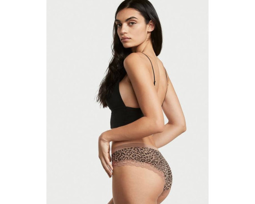 Трусики Victoria's Secret хіпхагери з рюшами леопардові М