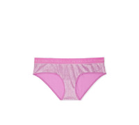 Трусики жіночі Хіпхаггер Victoria's Secret Logo Cotton Hiphugger Panty Фіолетові з люрексом S
