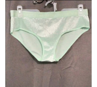 Трусики жіночі Хіпхаггер Victoria's Secret Logo Cotton Hiphugger Panty Салатові з люрексом S
