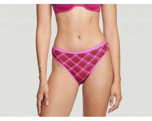Жіночі котонові трусики бікіні Victoria's Secret рожеві S