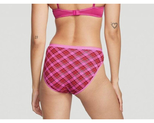 Жіночі котонові трусики бікіні Victoria's Secret рожеві S
