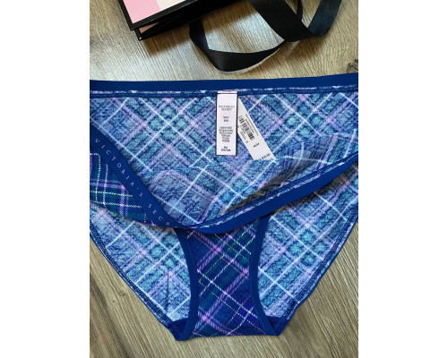 Жіночі котонові трусики бікіні Victoria's Secret сині М
