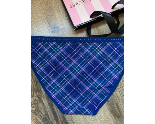 Жіночі котонові трусики бікіні Victoria's Secret сині М