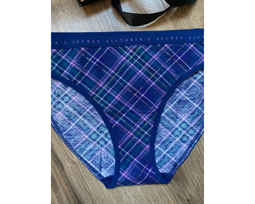 Жіночі котонові трусики бікіні Victoria's Secret сині М