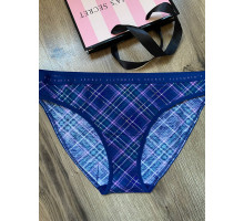 Жіночі котонові трусики бікіні Victoria's Secret сині М