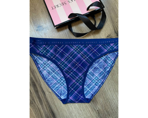 Жіночі котонові трусики бікіні Victoria's Secret сині М