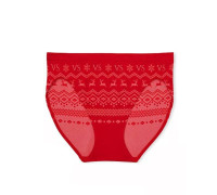Трусики жіночі новорічні Victorias Secret Seamless Christmas Reindeer Panty Червоні L