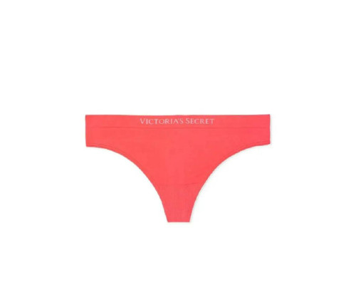 Жіночі трусики безшовні Victoria's Secret Seamless Thong стрінги помаранчеві М
