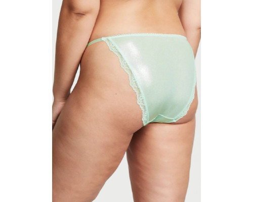 Комплект білизни (бюстгальтер + трусики) жіночий Victoria's Secret 32B/М Салатовий з мереживом
