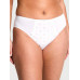 Жіночі трусики Victoria's Secret Stretch Cotton Eyelet High-Leg Brief XL білі