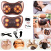 Масажер, масажна подушка для дому та машини Massage pillow CHM-8028 (4 ролика) з підігрівом