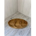 Менажница дерев'яна секційна тарілка овальна на 3 секції для подачі страв