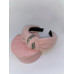 Стильний обруч для волосся пухнастий зі стразами рожевий