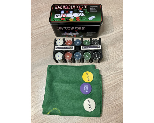 Настільна гра "Texas Holdem Poker Set" IGR38 Набір для покеру