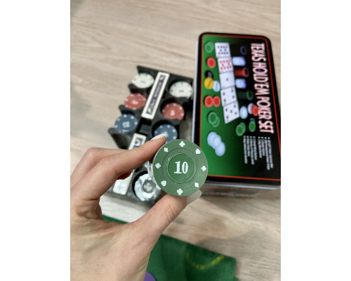 Настільна гра "Texas Holdem Poker Set" IGR38 Набір для покеру