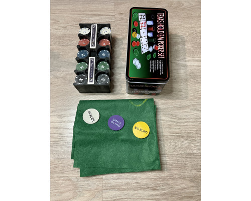 Настільна гра "Texas Holdem Poker Set" IGR38 Набір для покеру