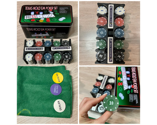 Настільна гра "Texas Holdem Poker Set" IGR38 Набір для покеру