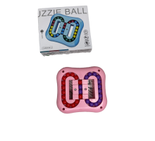 Логічна головоломка іграшка-антистрес Puzzle Ball рожева з кольоровими кульками