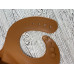 Силіконовий слинявчик нагрудник для малюка з кишенею колір рудий BabyM